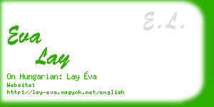 eva lay business card
