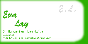 eva lay business card
